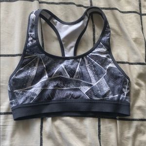 grey sports bra